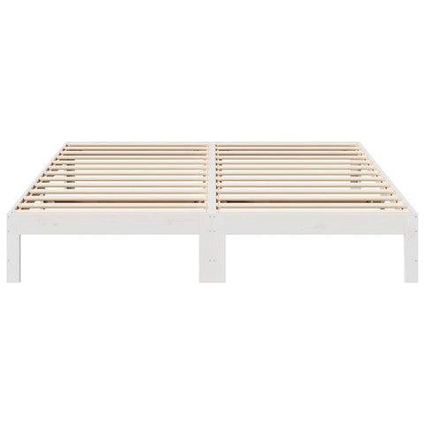vidaXL Bed Frame without Mattress White 160x200 cm Solid Wood Pine
