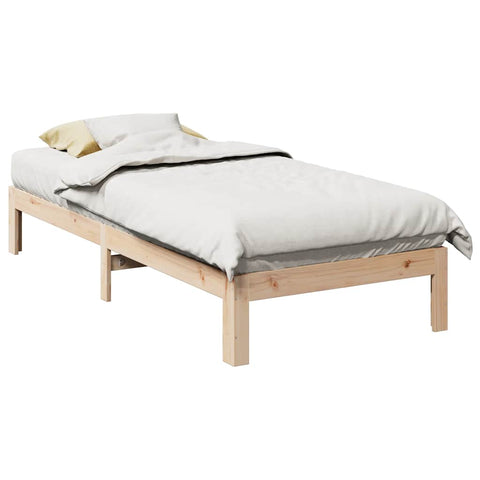 vidaXL Bed Frame without Mattress 90x200 cm Solid Wood Pine