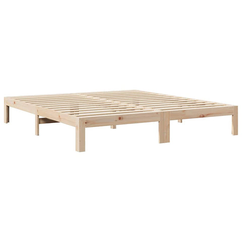 vidaXL Bed Frame without Mattress 180x200 cm Super King Solid Wood Pine