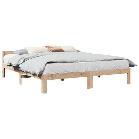 vidaXL Bed Frame without Mattress 160x200 cm Solid Wood Pine