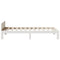 vidaXL Bed Frame without Mattress White 90x200 cm Solid Wood Pine