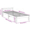 vidaXL Bed Frame without Mattress White 90x200 cm Solid Wood Pine