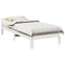 vidaXL Bed Frame without Mattress White 90x200 cm Solid Wood Pine