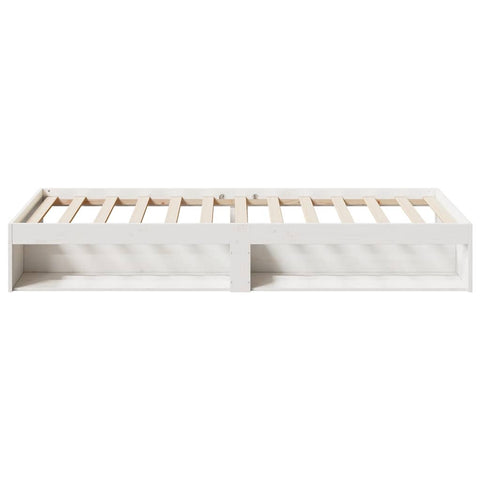 vidaXL Day Bed without Mattress White 100x200 cm Solid Wood Pine