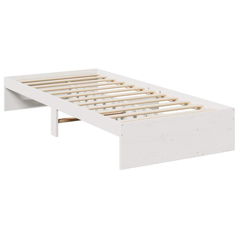 vidaXL Day Bed without Mattress White 100x200 cm Solid Wood Pine
