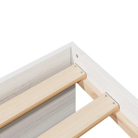 vidaXL Day Bed without Mattress White 100x200 cm Solid Wood Pine
