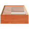 vidaXL Day Bed without Mattress Wax Brown 100x200 cm Solid Wood Pine