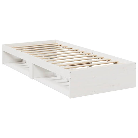 vidaXL Day Bed without Mattress White 80x200 cm Solid Wood Pine