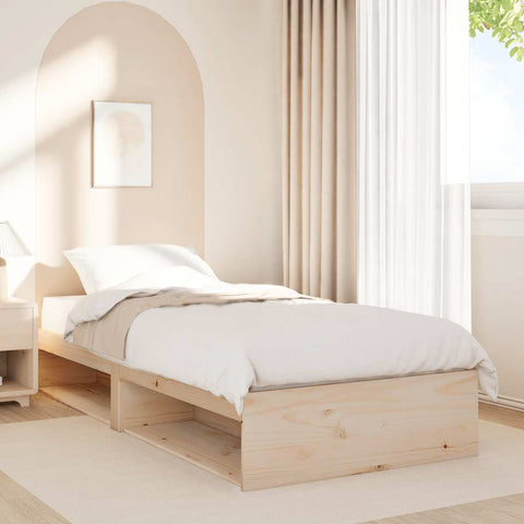 vidaXL Day Bed without Mattress 90x190 cm Solid Wood Pine