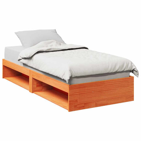 vidaXL Day Bed without Mattress Wax Brown 90x190 cm Solid Wood Pine