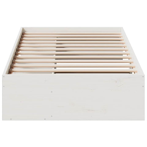 vidaXL Day Bed without Mattress White 75x190 cm Solid Wood Pine