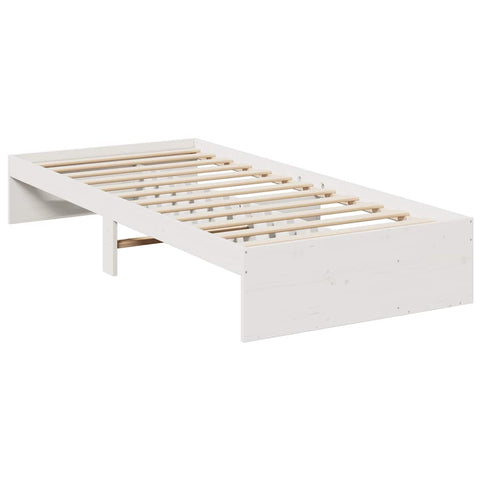 vidaXL Day Bed without Mattress White 75x190 cm Solid Wood Pine