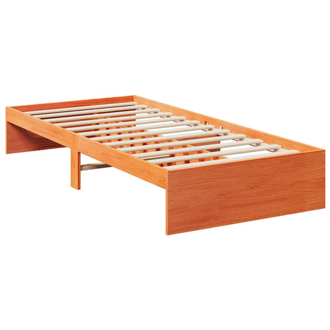 vidaXL Day Bed without Mattress Wax Brown 75x190 cm Solid Wood Pine