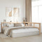 vidaXL Bookcase Headboard L-Shaped 200 cm Solid Wood Pine