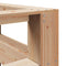 vidaXL Bookcase Headboard L-Shaped 200 cm Solid Wood Pine