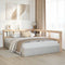 vidaXL Bookcase Headboard L-Shaped 160 cm Solid Wood Pine