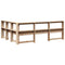 vidaXL Bookcase Headboard L-Shaped 160 cm Solid Wood Pine