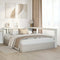 vidaXL Bookcase Headboard L-Shaped White 150 cm Solid Wood Pine