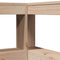 vidaXL Bookcase Headboard L-Shaped 100 cm Solid Wood Pine