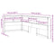 vidaXL Bookcase Headboard L-Shaped White 100 cm Solid Wood Pine