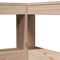 vidaXL Bookcase Headboard L-Shaped 90 cm Solid Wood Pine