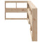 vidaXL Bookcase Headboard L-Shaped 80 cm Solid Wood Pine