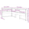 vidaXL Bookcase Headboard L-Shaped 80 cm Solid Wood Pine