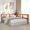 vidaXL Bookcase Headboard L-Shaped Wax Brown 140 cm Solid Wood Pine