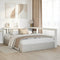 vidaXL Bookcase Headboard L-Shaped White 135 cm Solid Wood Pine