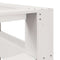 vidaXL Bookcase Headboard L-Shaped White 135 cm Solid Wood Pine