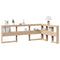 vidaXL Bookcase Headboard L-Shaped 120 cm Solid Wood Pine