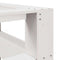 vidaXL Bookcase Headboard L-Shaped White 120 cm Solid Wood Pine