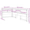 vidaXL Bookcase Headboard L-Shaped 90 cm Solid Wood Pine