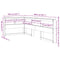 vidaXL Bookcase Headboard L-Shaped White 90 cm Solid Wood Pine