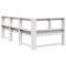 vidaXL Bookcase Headboard L-Shaped White 75 cm Solid Wood Pine