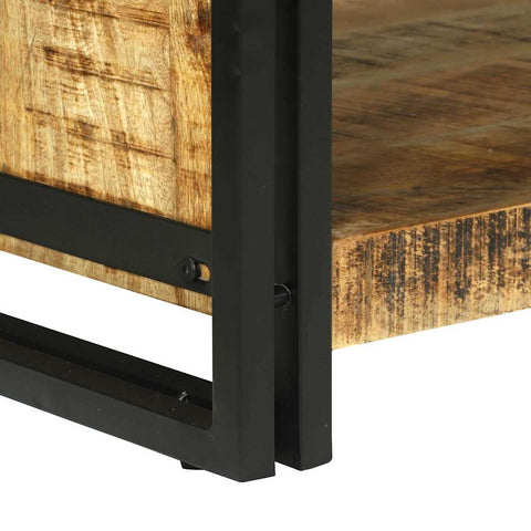 vidaXL Coffee Table Brown 120 x 50 x 38 cm Solid rough mango wood