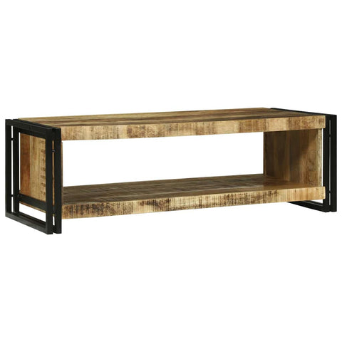 vidaXL Coffee Table Brown 120 x 50 x 38 cm Solid rough mango wood