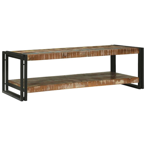vidaXL Coffee Table Multicolour 120 x 50 x 38 cm Solid reclaimed wood
