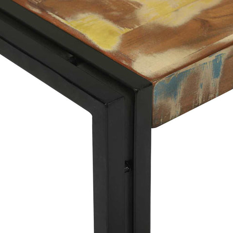 vidaXL Coffee Table 2 pcs Multicolour Solid reclaimed wood