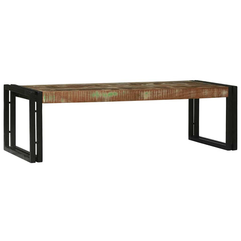 vidaXL Coffee Table 2 pcs Multicolour Solid reclaimed wood