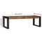 vidaXL Coffee Table 2 pcs Multicolour Solid reclaimed wood