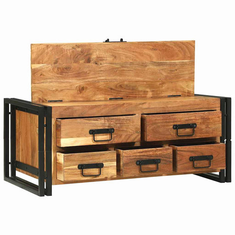 vidaXL Coffee Table Brown 90 x 50 x 38 cm Solid acacia wood