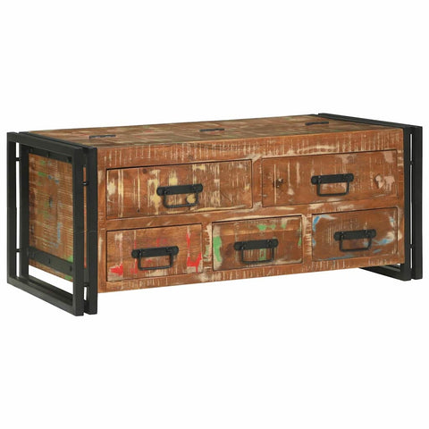 vidaXL Coffee Table Brown 90 x 50 x 38 cm Solid reclaimed wood