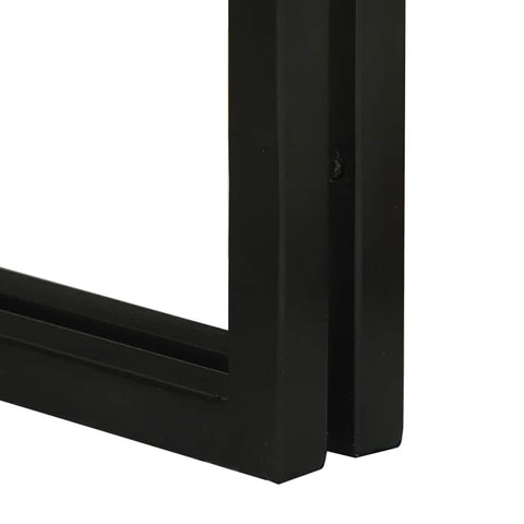 vidaXL Nesting Table 3 pcs Brown and black Solid rough mango wood
