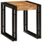 vidaXL Nesting Table 3 pcs Solid rough mango wood and a metal