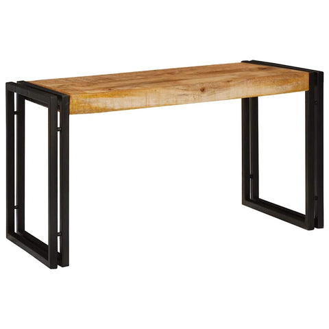 vidaXL Nesting Table 3 pcs Solid rough mango wood and a metal