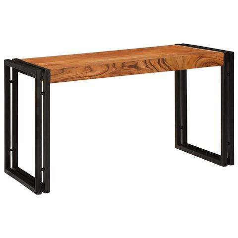 vidaXL End Tables Brown and black Solid Acacia wood