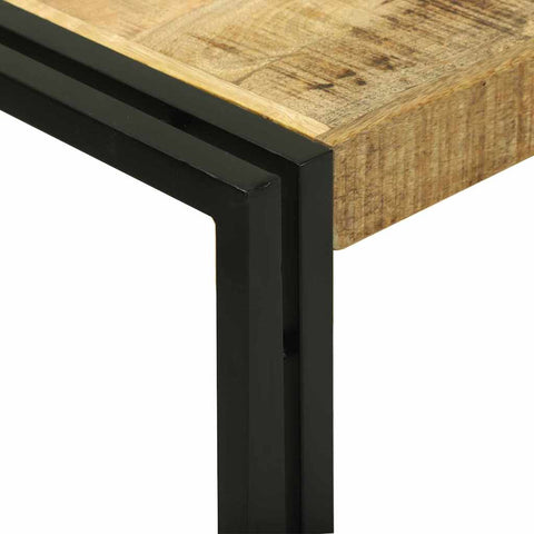 vidaXL Console Table Brown 120 x 33 x 75 cm Solid rough mango wood
