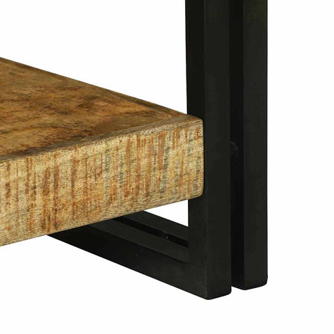 vidaXL Console Table Brown 120 x 33 x 75 cm Solid rough mango wood