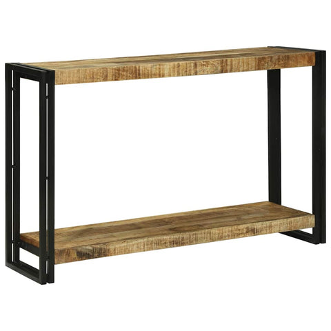 vidaXL Console Table Brown 120 x 33 x 75 cm Solid rough mango wood